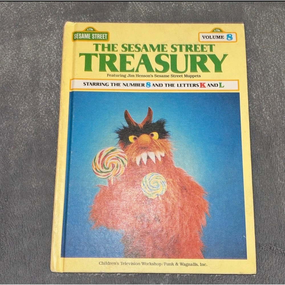 The Sesame Street Treasury Volume 8 Number 8 Letters K L Vintage 1983 Hardcover